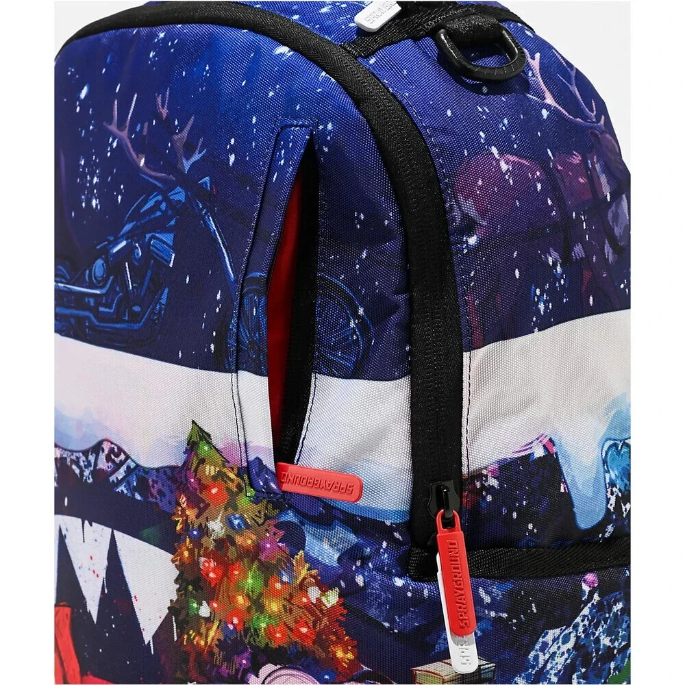 Sprayground Santa Sketchy Paint Backpack Unisex Multicolor Graphic Print SPR193